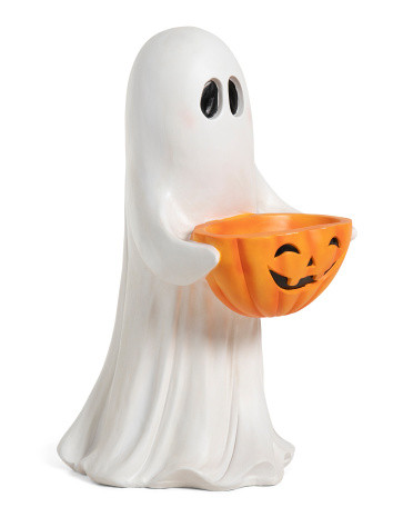 25in Outdoor Safe Ghost With Candy Bowl | TJ Maxx