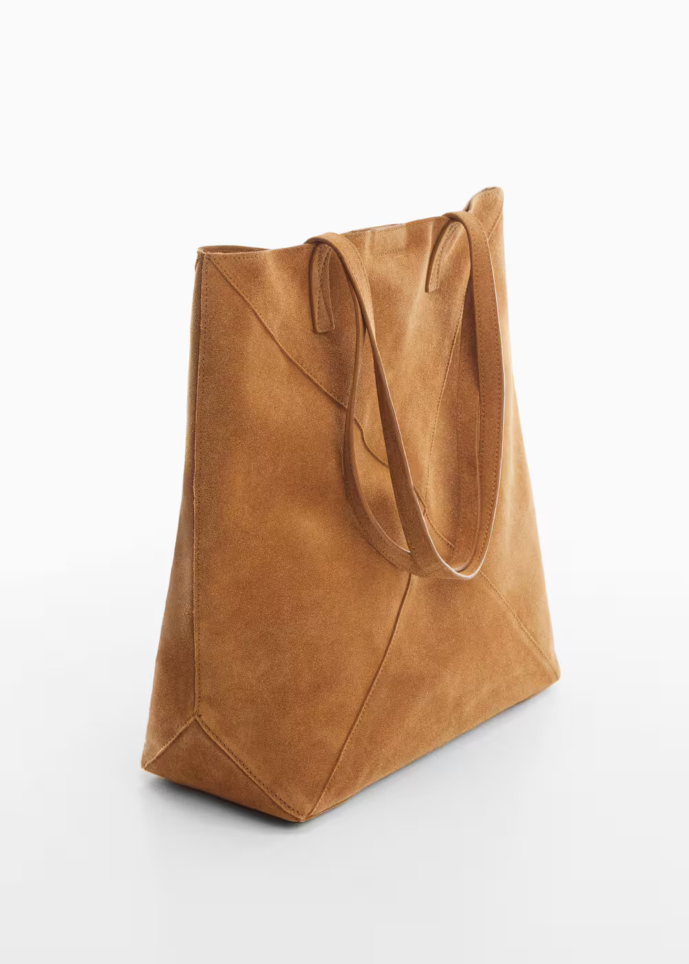 Leather shopper bag -  Women | Mango USA | MANGO (US)