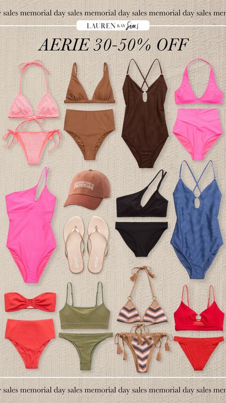 aerie swim up to 50% off 😍 you can shop all of these swimsuits on laurenkaysims.com 

#LTKSeasonal #LTKFindsUnder50 #LTKSaleAlert