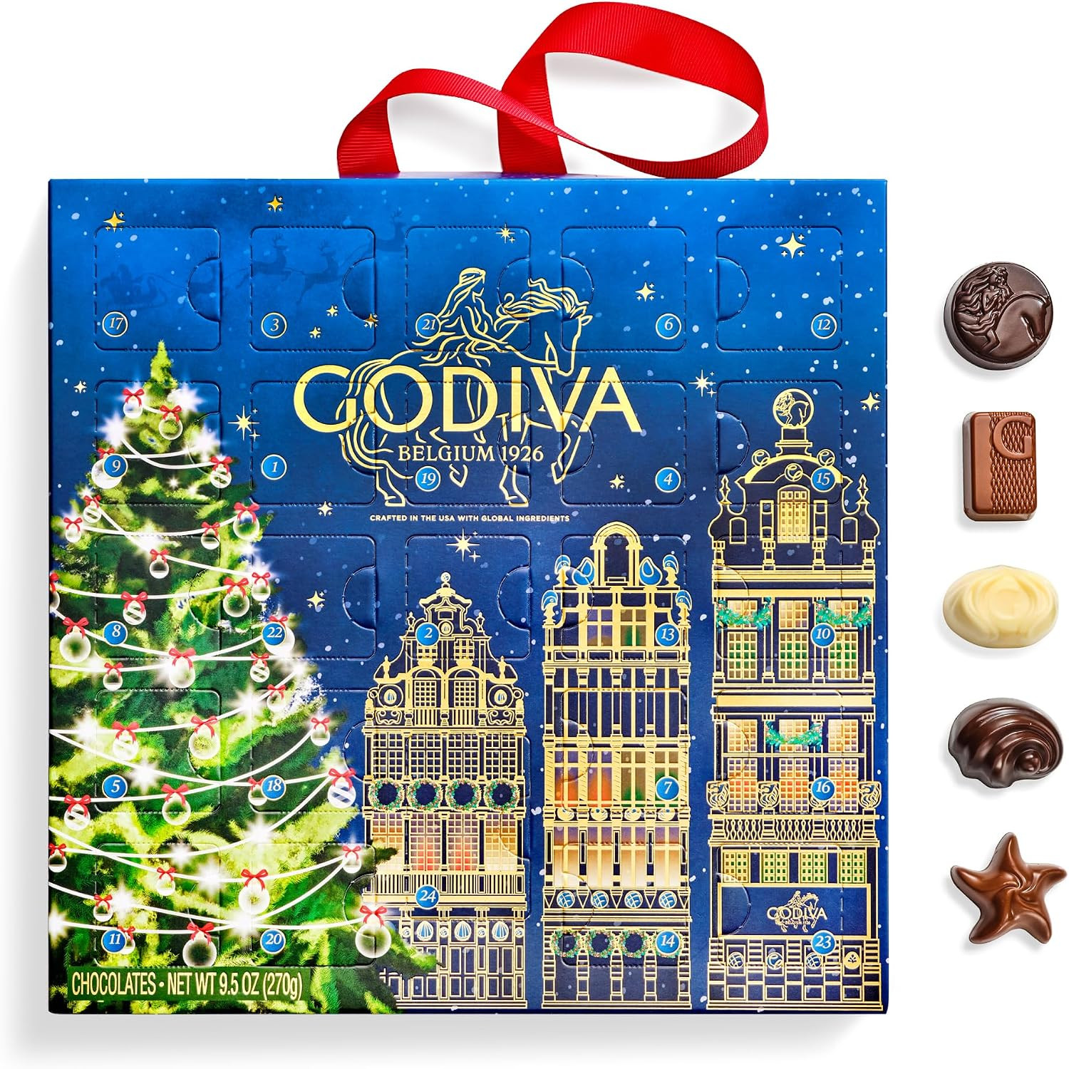 GODIVA Limited Edition Luxury Belgian Chocolate Advent Calendar 2026, 24 pc | Amazon (US)