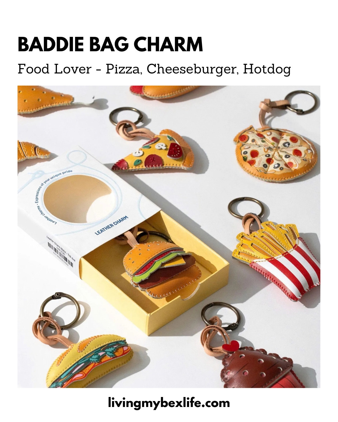 Foodie bag charms | pizza, hotdog, cheeseburger, hamburger, cupcake | it bag, work bag, bagtok, coachtok, coach bag, vintage bag, bag decoration, charm for bag, bag accessory 

 #LTKgrwm #LTKmomlife #LTKU