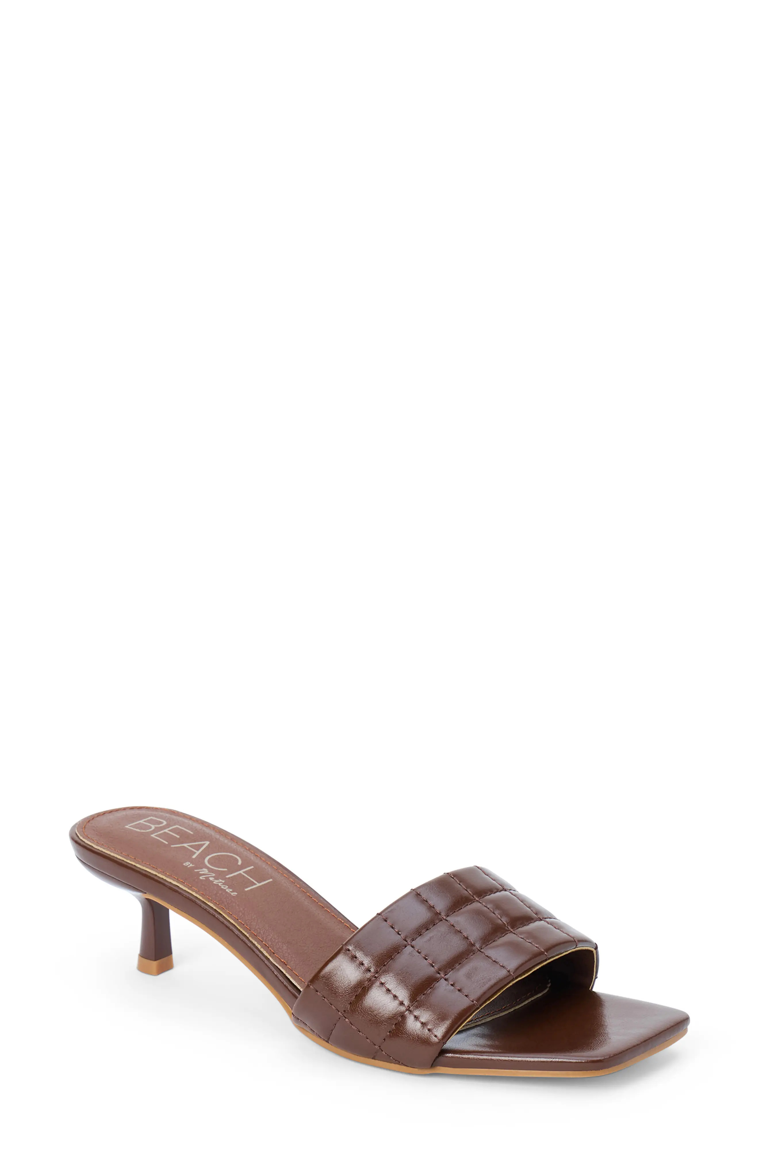 Coconuts by Matisse Rosana Kitten Heel Slide Sandal in Brown at Nordstrom, Size 11 | Nordstrom