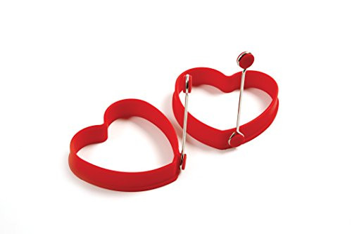 Norpro - 999R Norpro Silicone Heart Pancake/Egg Rings, 2 Pieces, One Size, Red | Amazon (US)