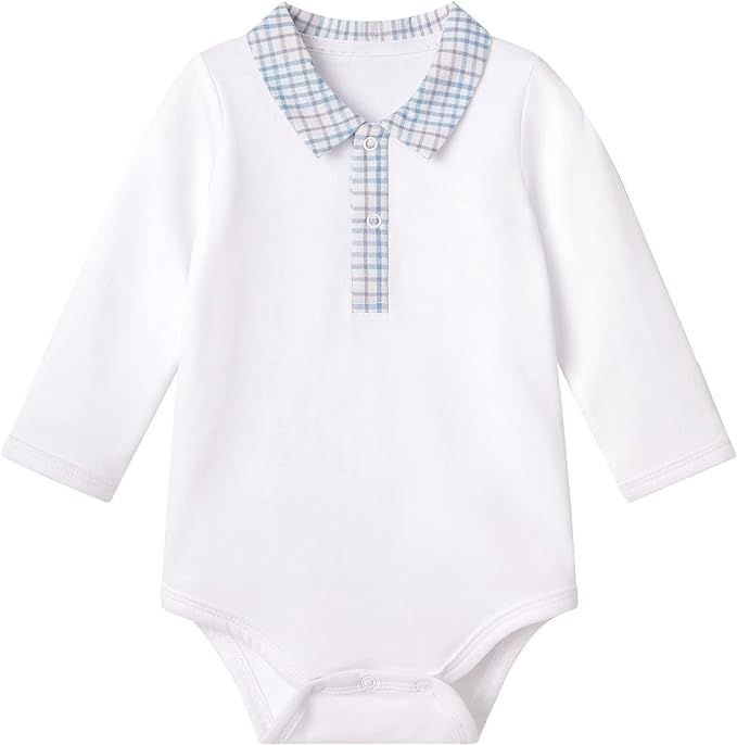 pureborn Baby Girls Boys Bodysuit Super Soft Cotton Romper 0-24 Months | Amazon (US)