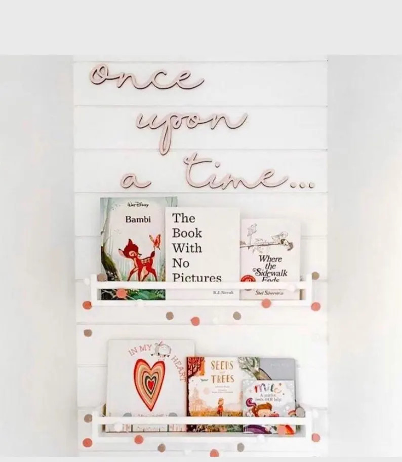 Once upon a time cutout | Kids bedroom decor | Nursery wall decor | Wall decor for reading area | Etsy (Global)