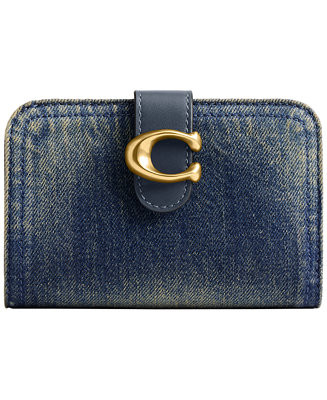 Tabby Regenerative Cotton Denim Wallet | Macy's
