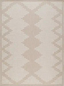 Beverly Rug Waikiki Indoor Outdoor Rug 5x7, Washable Outside Carpet for Patio, Deck, Porch, Strip... | Amazon (US)