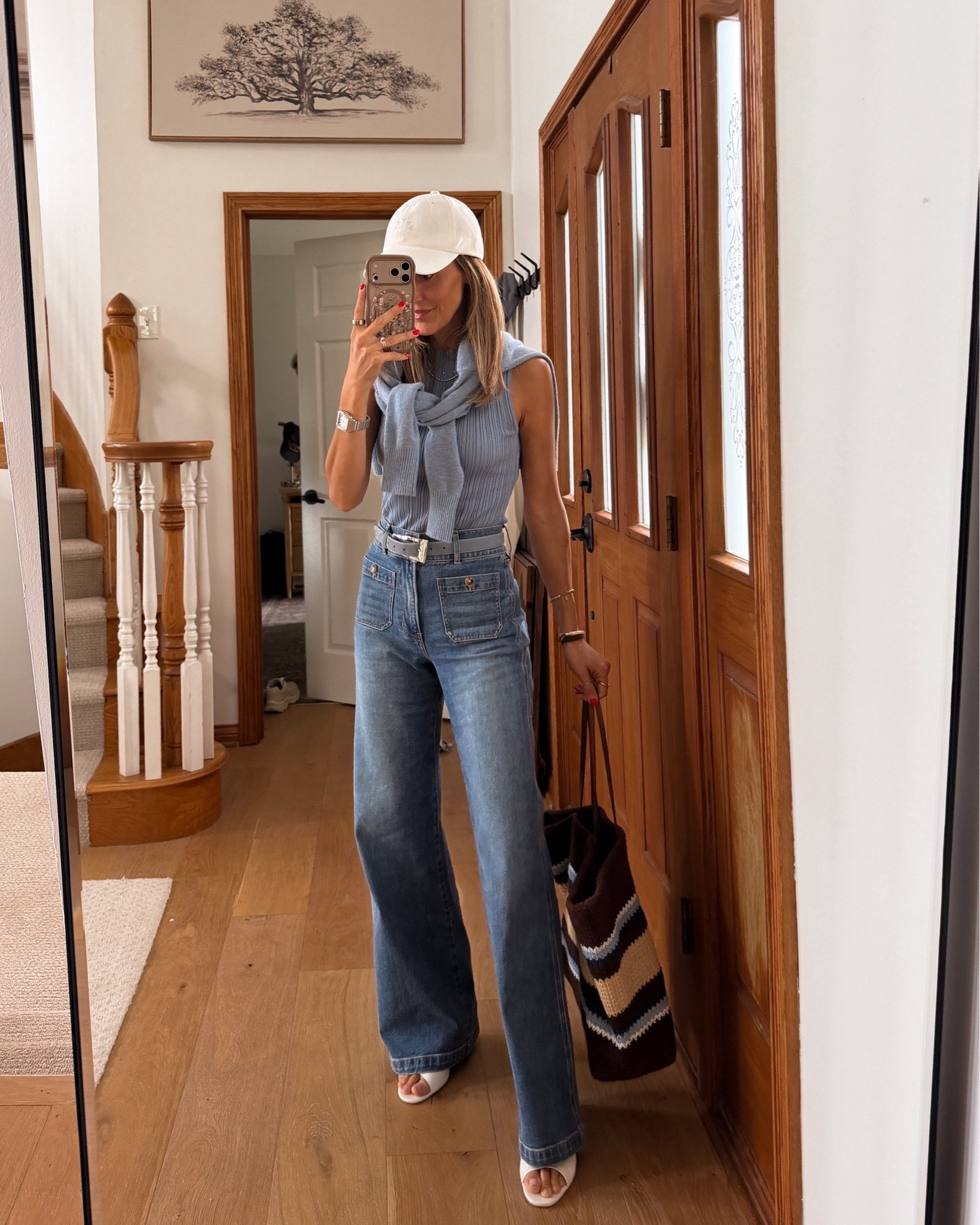 One of the prettiest jeans of the entire Nordstrom sale! Fits tts/25 high waisted 
I’m 5’5 for reference. 
Xs tops

#LTKootd #LTKOver40 #LTKSeasonal