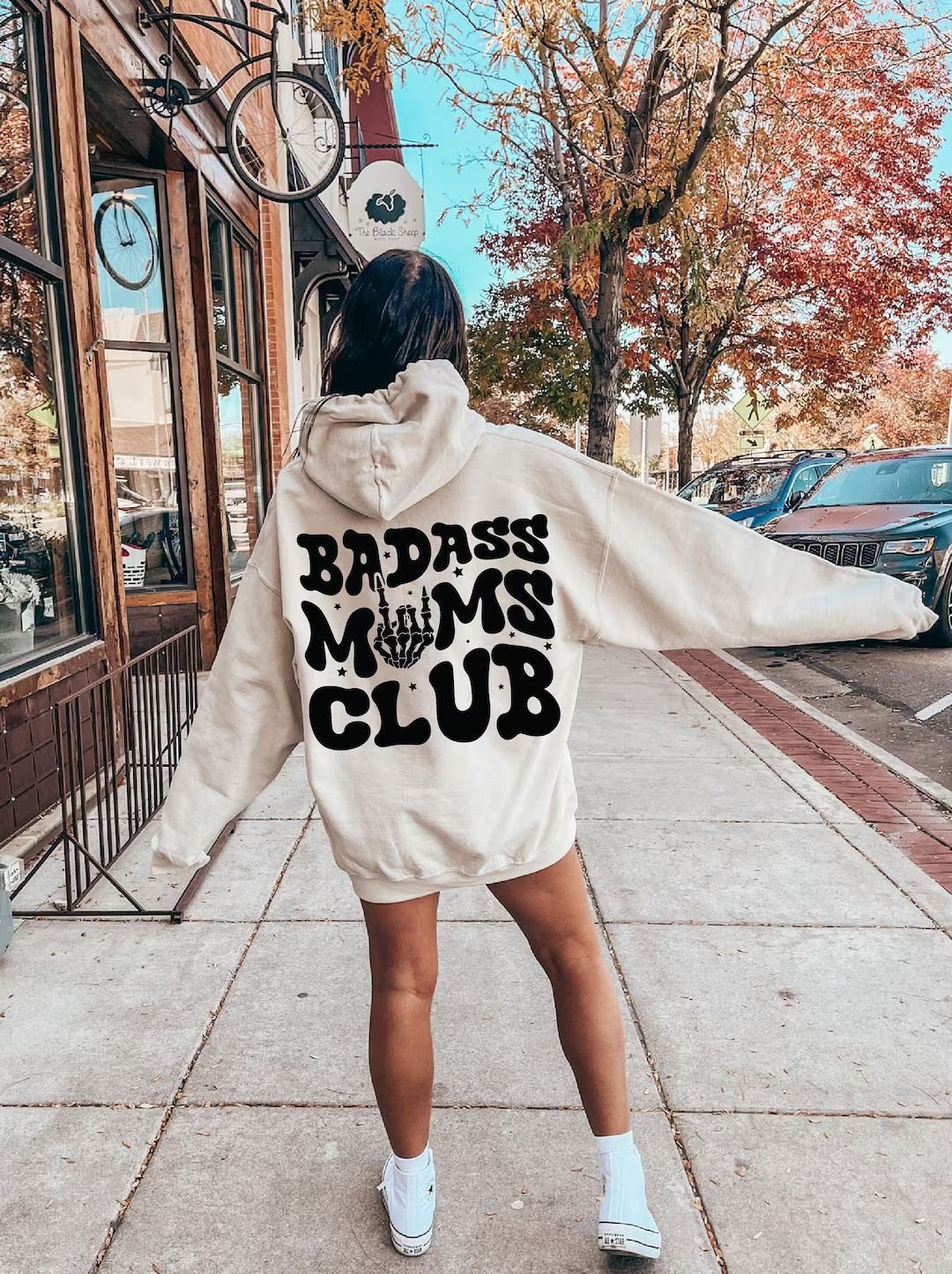 Badass Moms Club Hoodie, Rock Moms Sweatshirt, Cool Moms Squad Shirt, Gothic Style Sweater, Rock ... | Etsy (US)