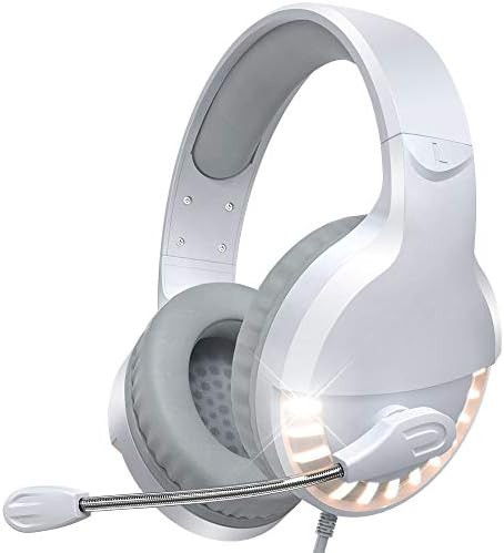 Amazon.com: VersionTECH. White Gaming Headset PS5 PS4 Game Headphones Xbox One Gaming Earphones w... | Amazon (US)