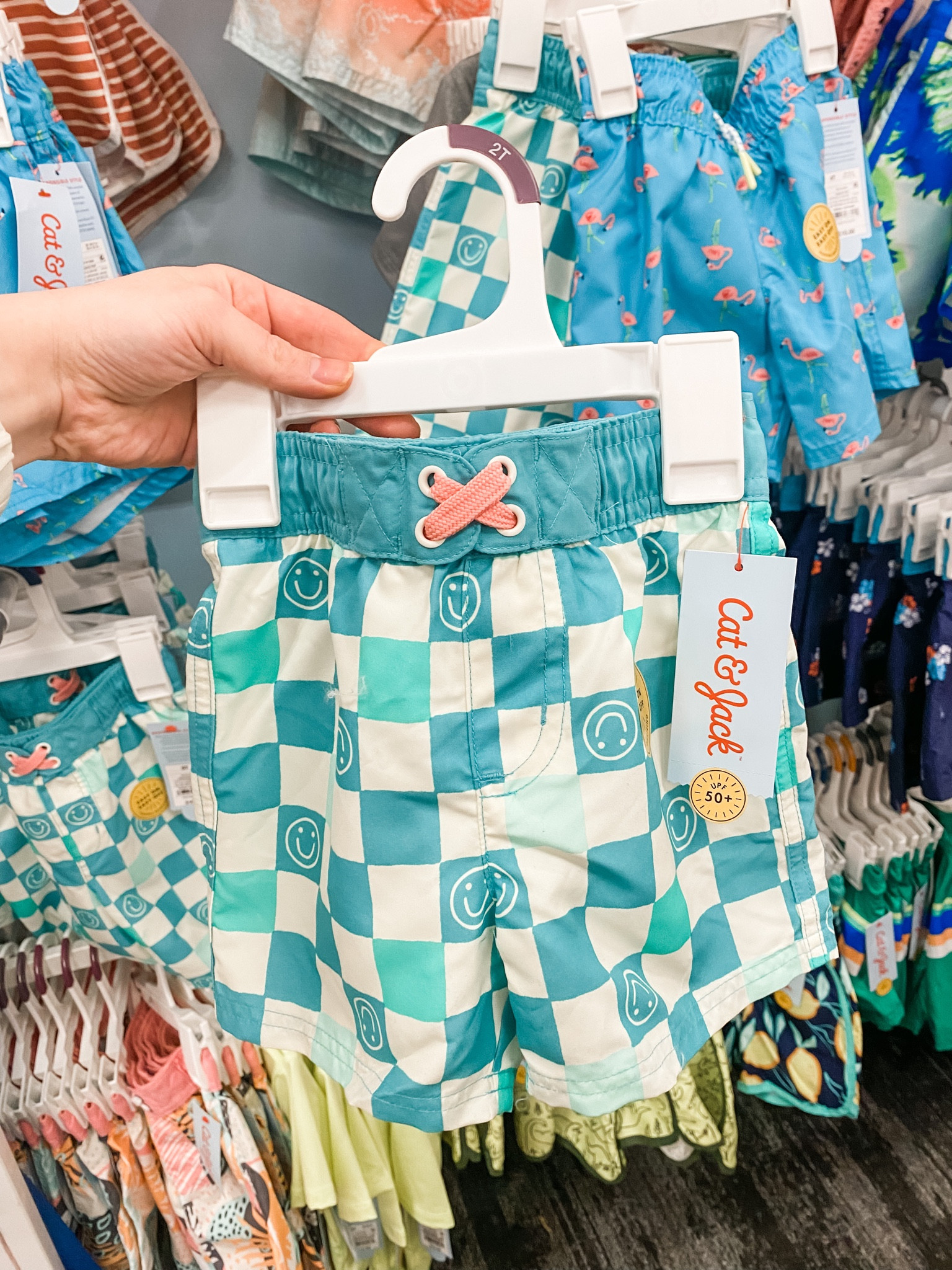 Cat & Jack toddler boys checkered swim trunks | smiley checked swimsuit 

#LTKbaby #LTKswim #LTKkids