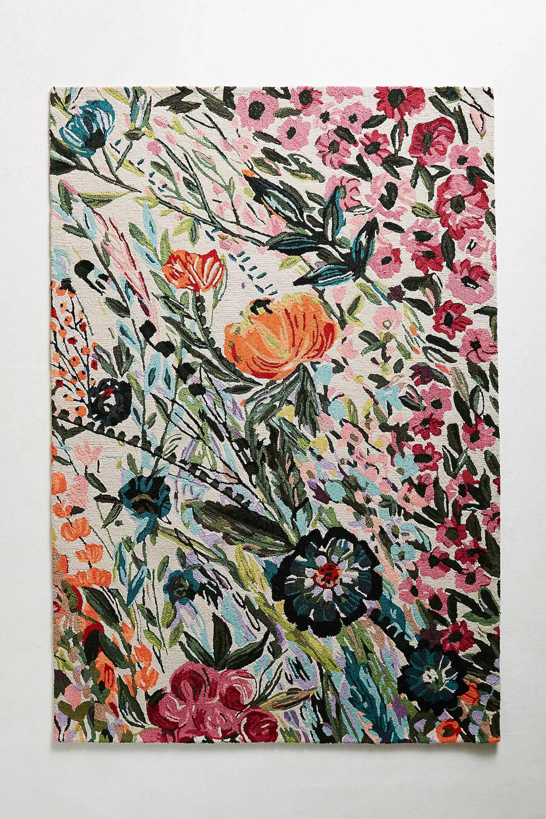 Area Rugs 6' x 9' Wild Bloom Hand Tufted Anthropologie Woolen Carpet | Etsy (US)