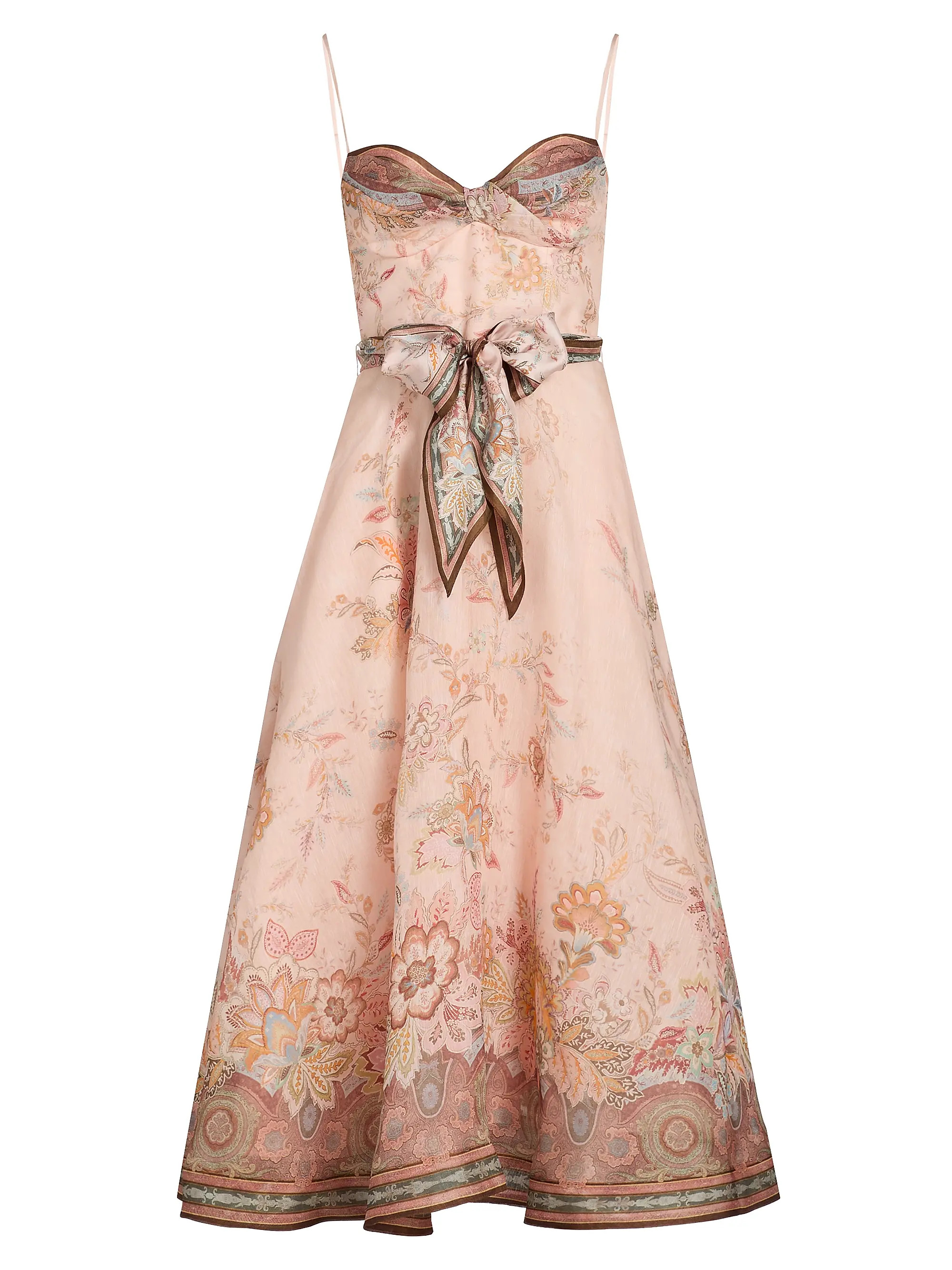 Zimmermann Alchemy Structured Midi-Dress | Saks Fifth Avenue | Saks Fifth Avenue