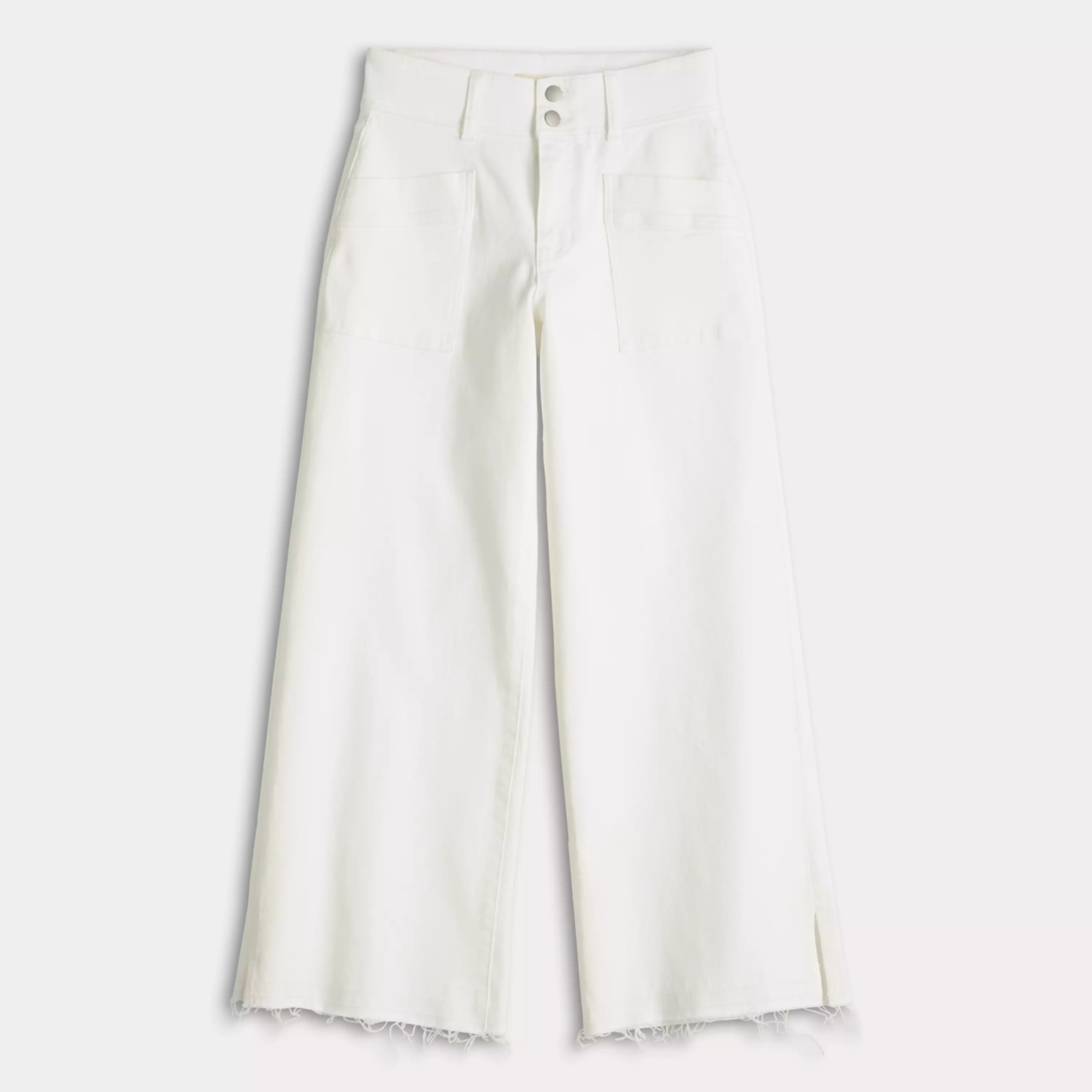 Women's Farmers Market Side Slit Wide Leg Denim Pants | Kohl's