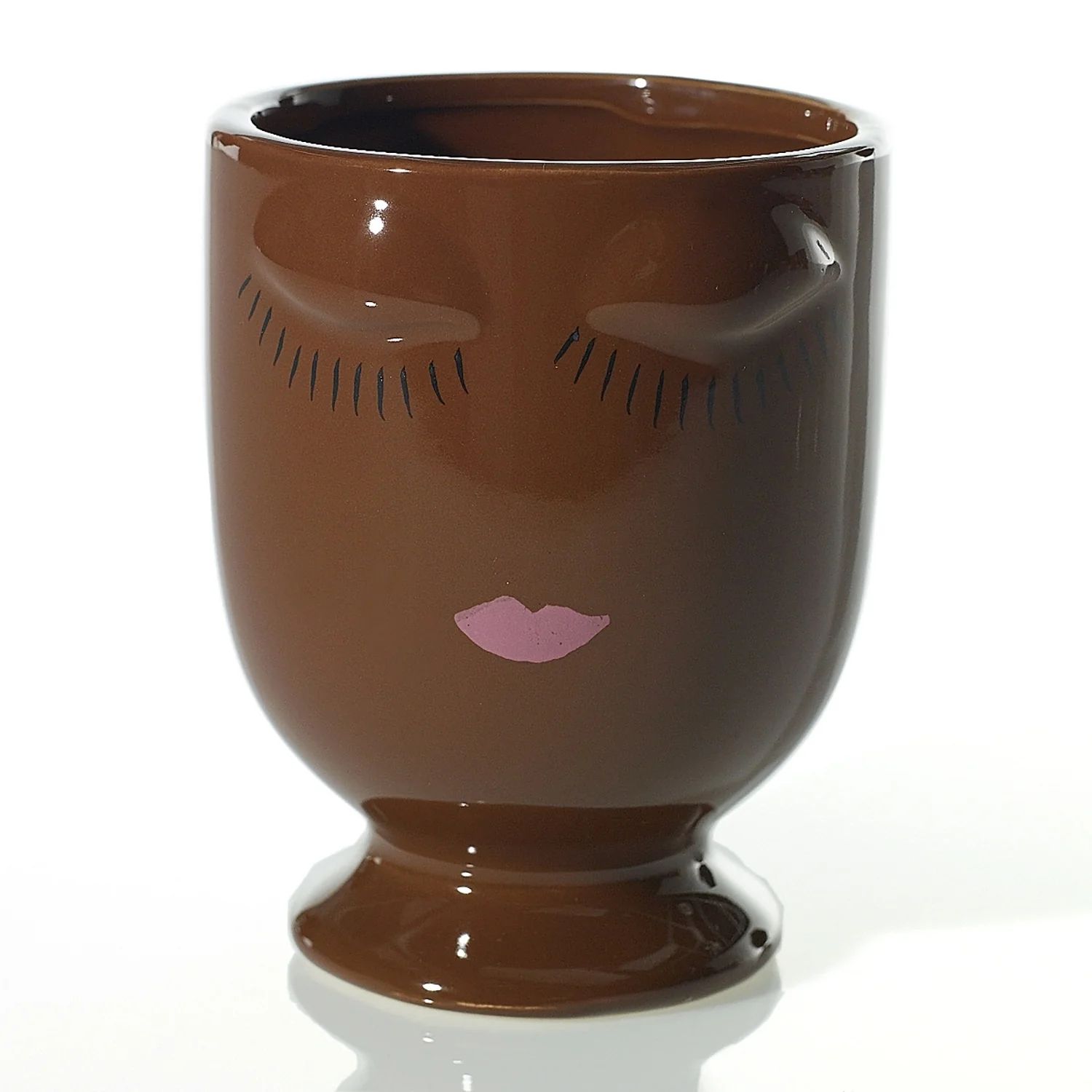 Celfie Vase Chocolate - Small | Pink Antlers