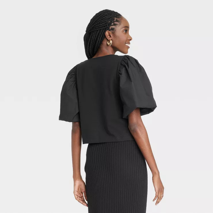 Women's Puff Short Sleeve T-Shirt - A New Day™ | Target