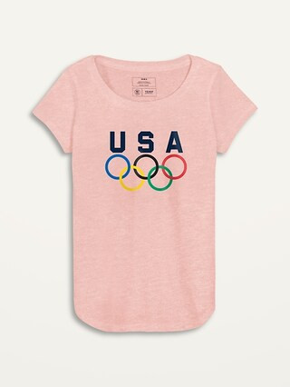 Team USA Graphic Crew-Neck Tee for Girls | Old Navy (US)