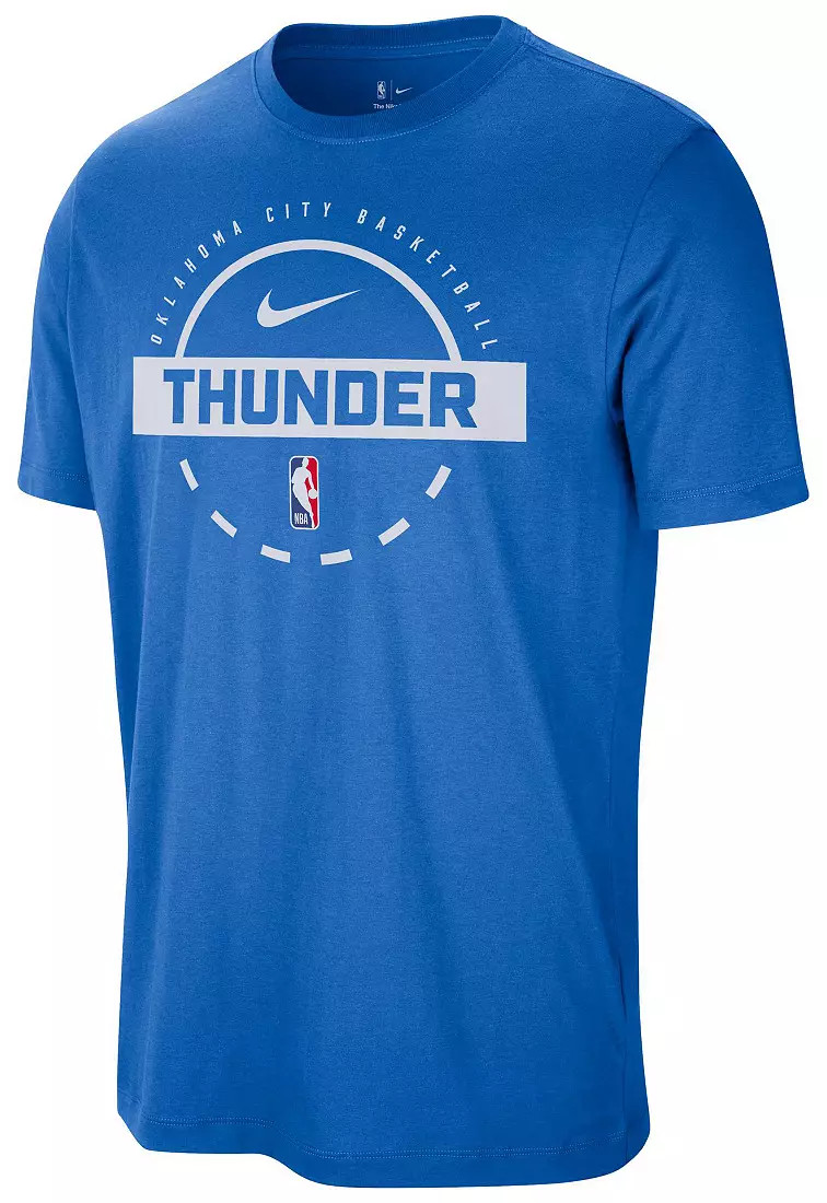 Nike Men's Oklahoma City Thunder Blue On Court Practice T-Shirt | DICK'S Sporting Goods