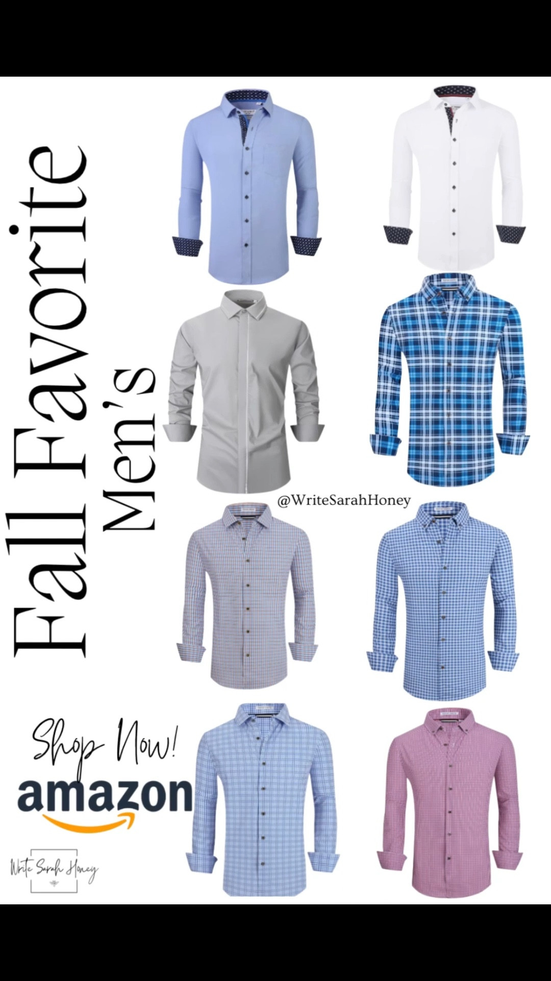 Shop Best Seller Men’s Dress Shirts for Amazon! FOLLOW WRITE SARAH HONEY FOR MORE FINDS! 

#mensfashion #Oxfordshirts #Mens #Dress


#LTKSaleAlert #LTKFindsUnder50 #LTKMens