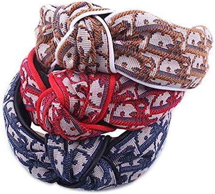 GUNIANG D Wide Headbands Knot Turban Vintage Headband Head Band Fashion Hair Accessories for Wome... | Amazon (US)