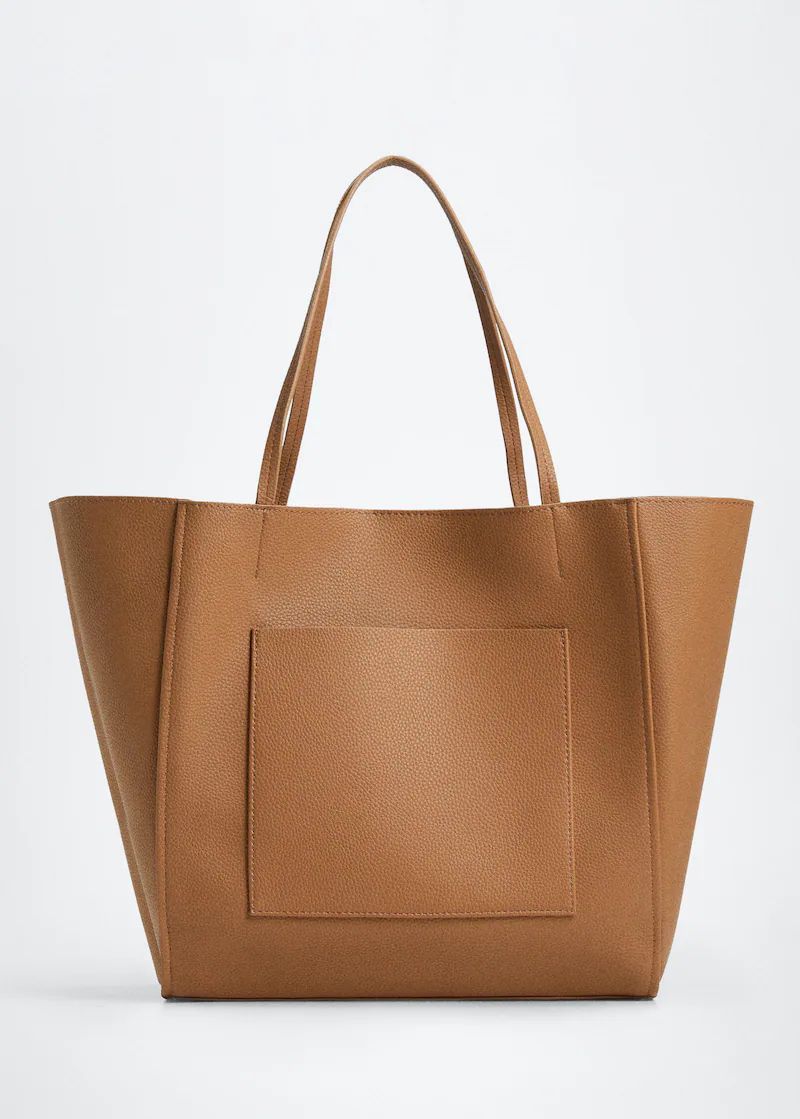 Pocket shopper bag -  Women | Mango United Kingdom | MANGO (UK)