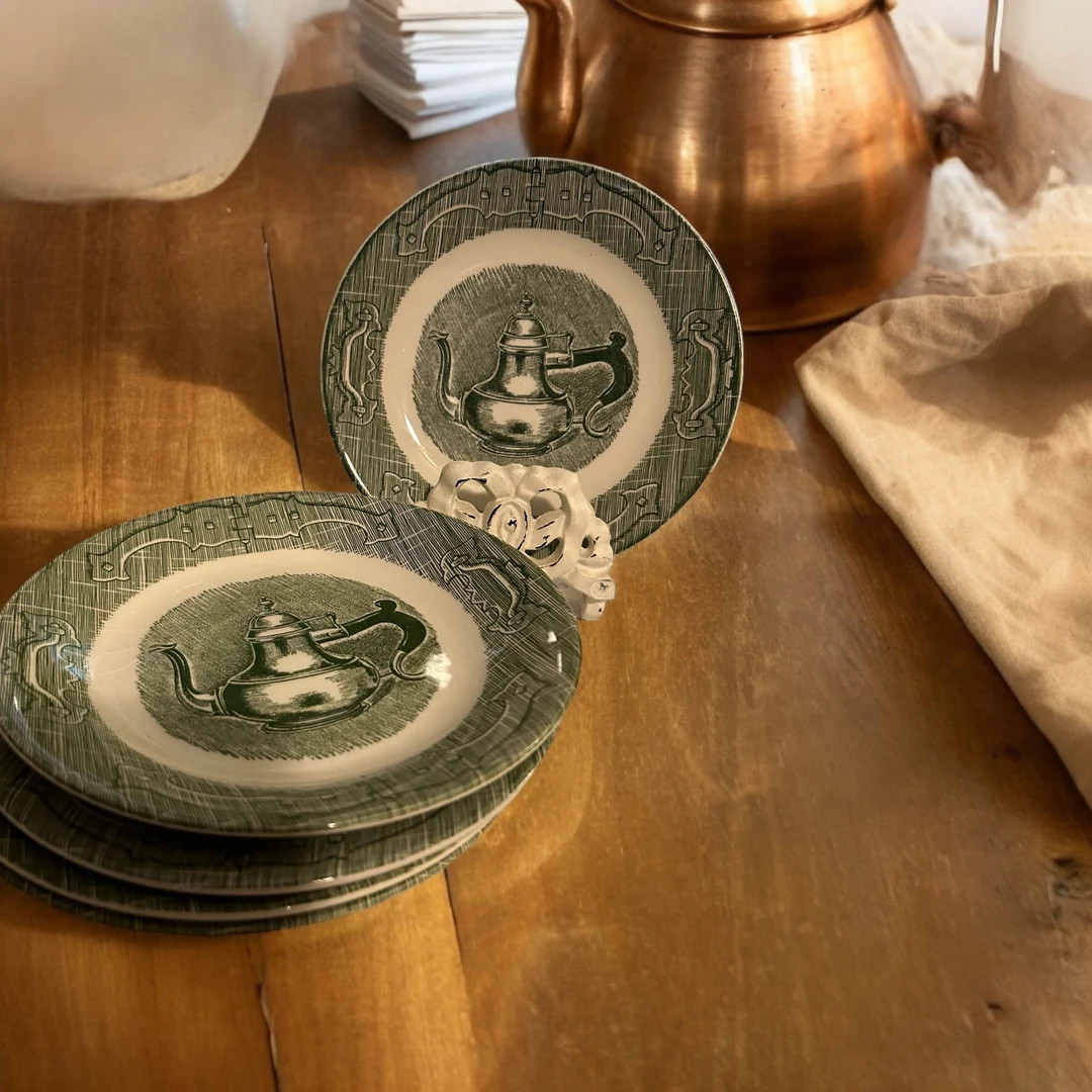 The Old Curiosity Shop Tea Kettle Plates- Set of 6 - Etsy | Etsy (US)