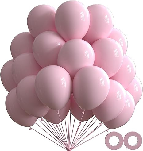 70pcs Light Pink Balloons,12inch Pink Latex Balloons for Balloons Garland Arch,for Birthday Baby ... | Amazon (US)