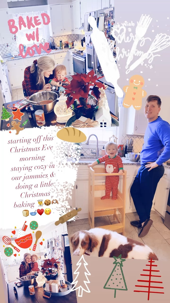 starting off this Christmas Eve morning staying cozy in our jammies & doing a little Christmas baking 👨‍🍳🍪🫶🏽🍞🥣♥️😋 

#LTKHoliday #LTKSeasonal #LTKfamily