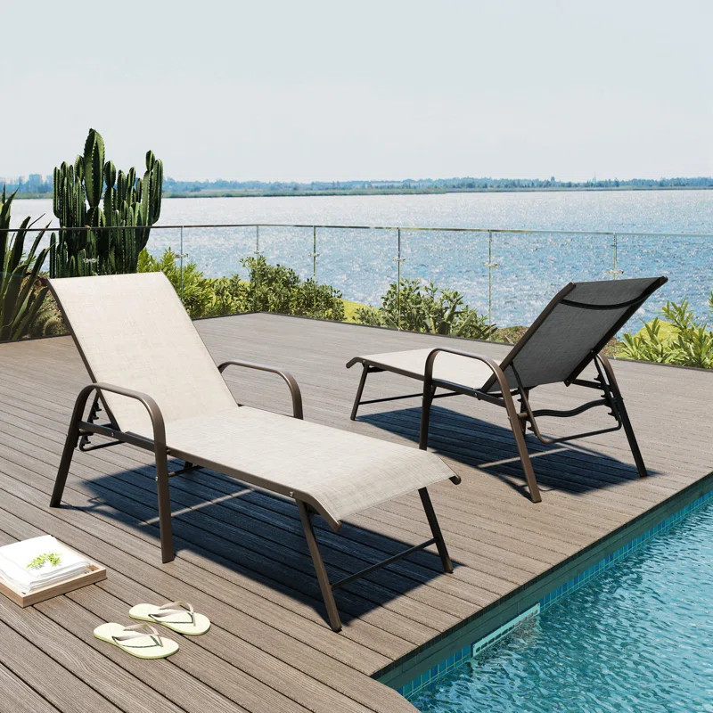 Guyden Outdoor Metal Chaise Lounge | Wayfair North America