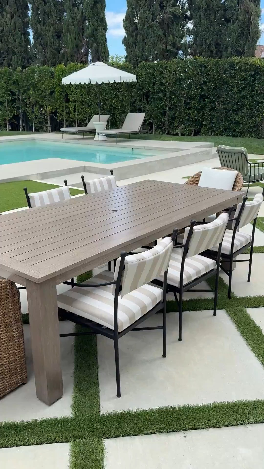 The perfect outdoor dining table, metal that looks like wood! Super durable and on sale!

#LTKSeasonal #LTKHome #LTKSaleAlert