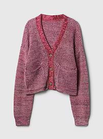 Kids Shaker-Stitch Cropped Cardigan | Gap (CA)