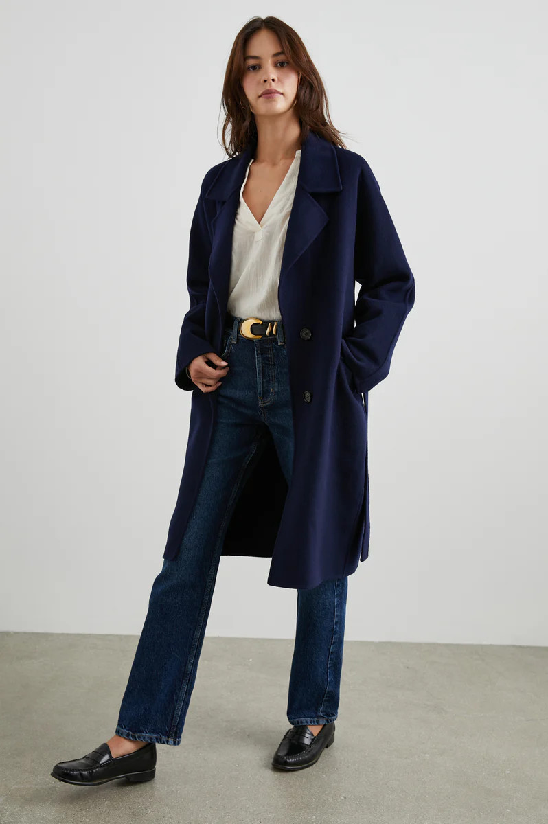 MARTA COAT - NAVY | Rails