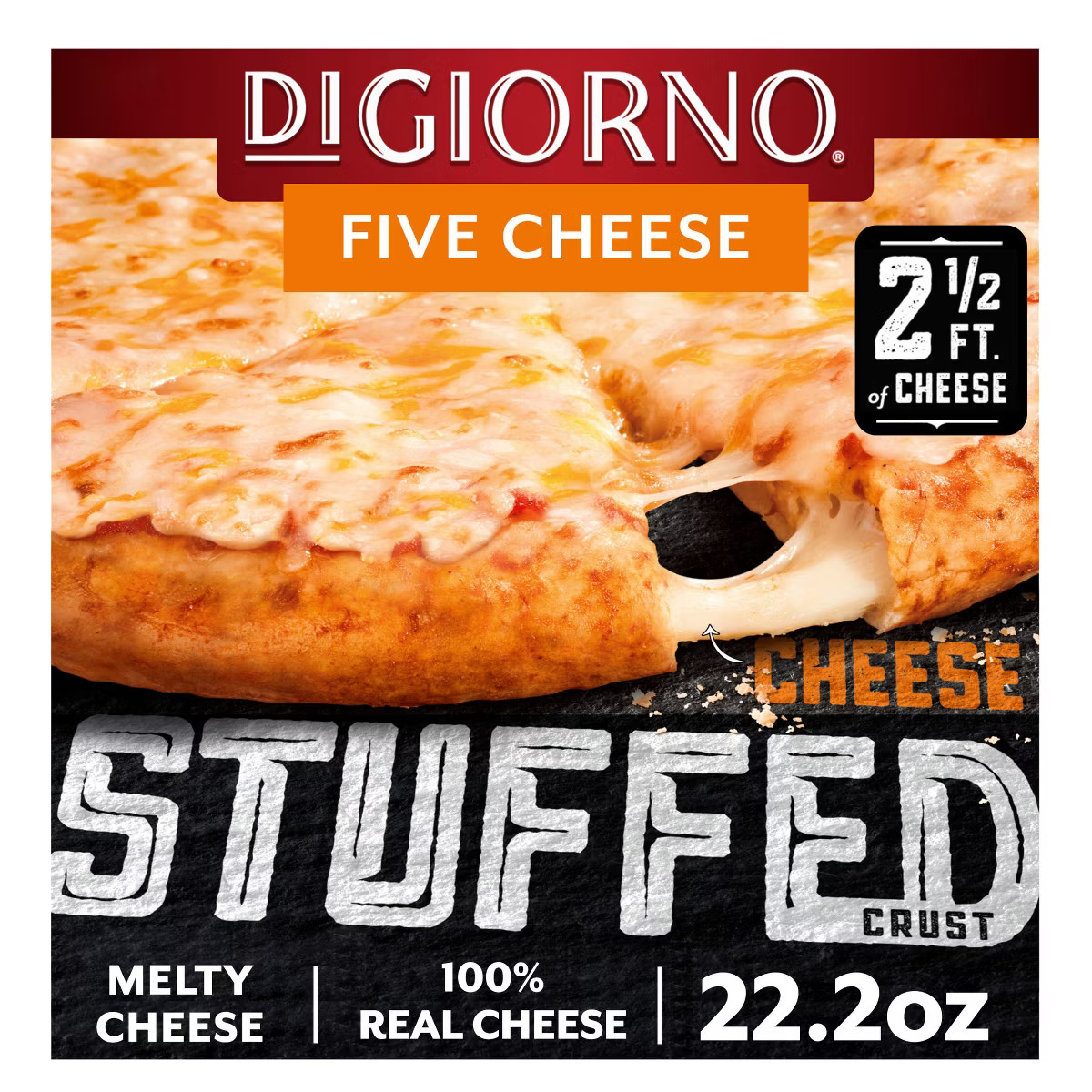 DiGiorno Five Cheese Frozen Pizza with Cheese Stuffed Crust - 22.2oz | Target