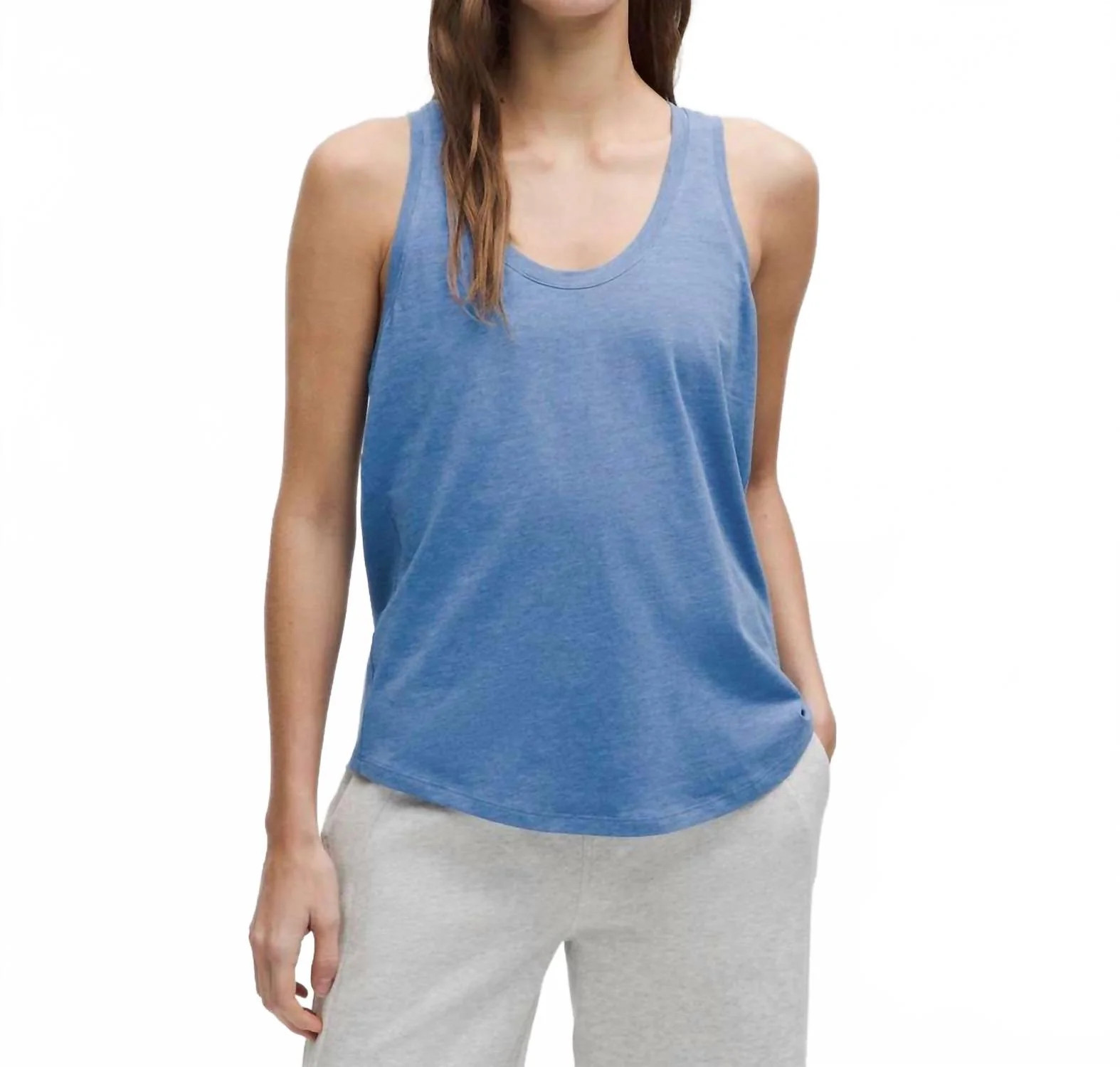 Love Tank Top In Heathered Pool Party | Shop Simon