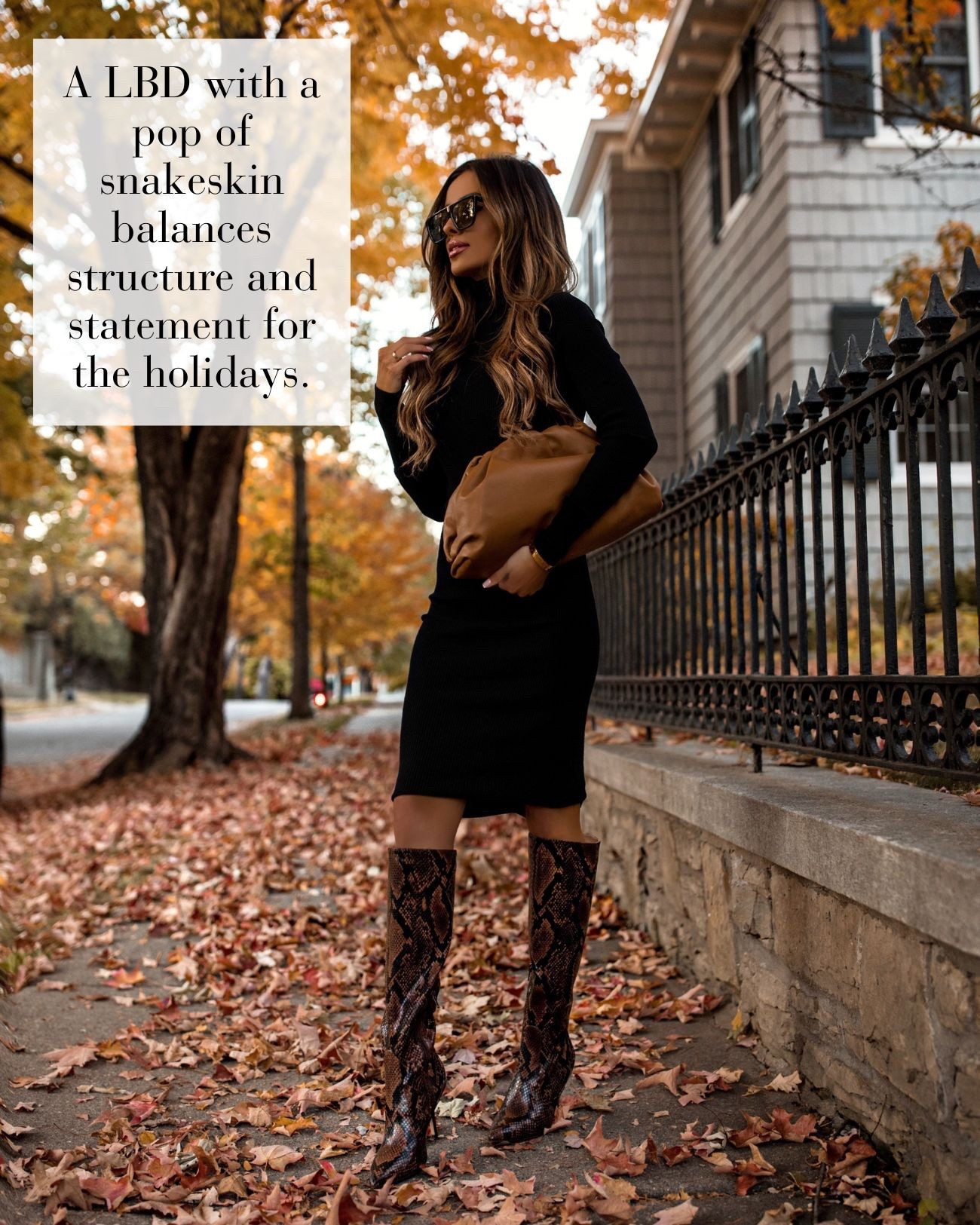 Thanksgiving outfit ideas
Black sweater dress
Snakeskin knee high boots
Fall family photo outfits 

#LTKSeasonal #LTKShoeCrush #LTKFindsUnder100