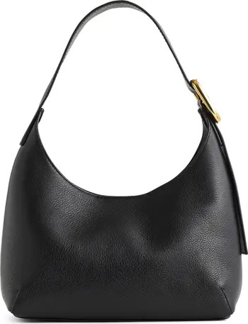 Puffy Buckle Leather Shoulder Bag | Nordstrom