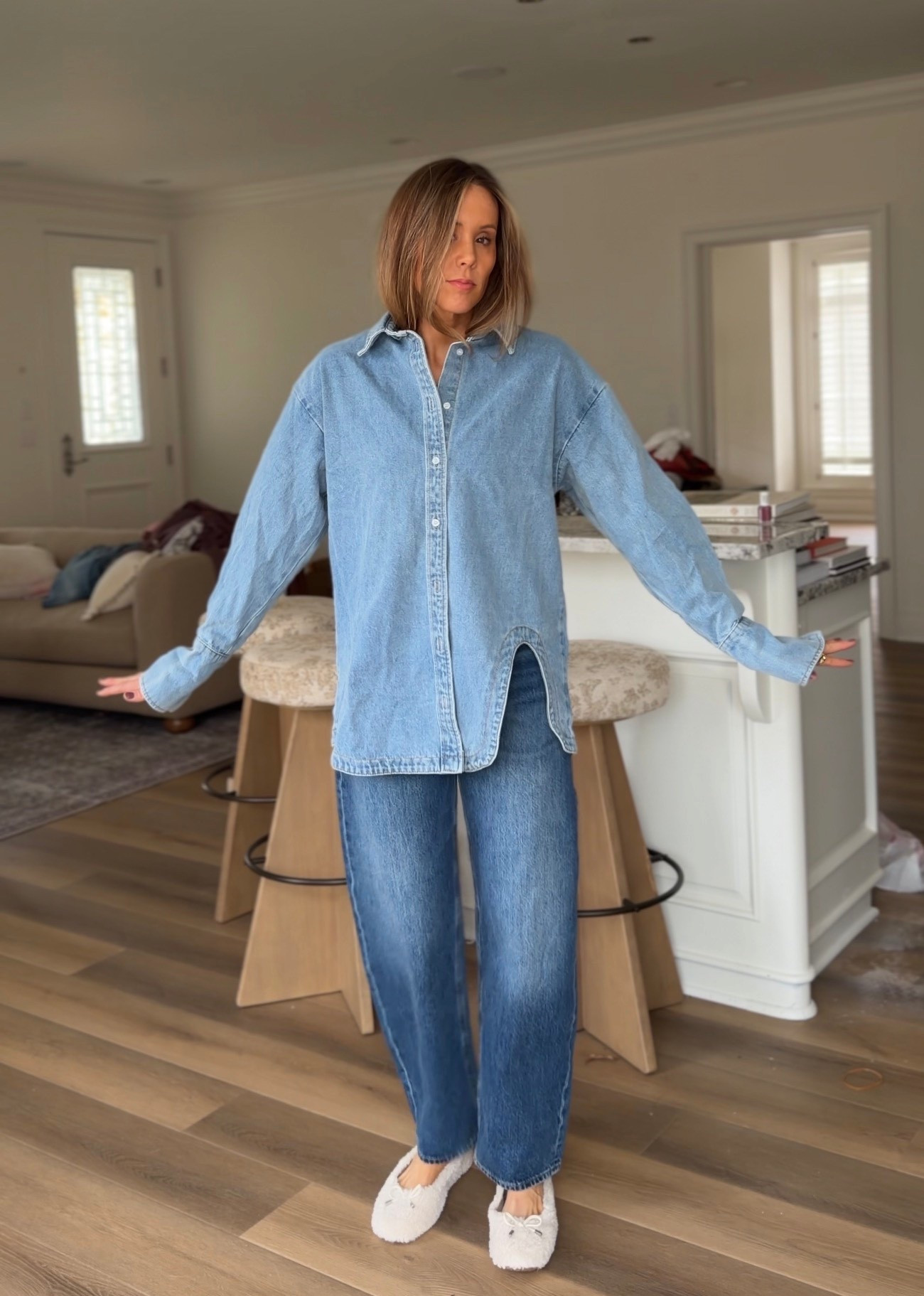 Denim on demin has been a big yes for me lately! It’s so fun to style and looks adorable!!! 

#LTKOver40 #LTKootd #LTKmomlife