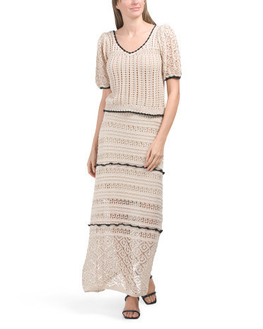 Crochet Skirt And Top Set for Women | Marshalls