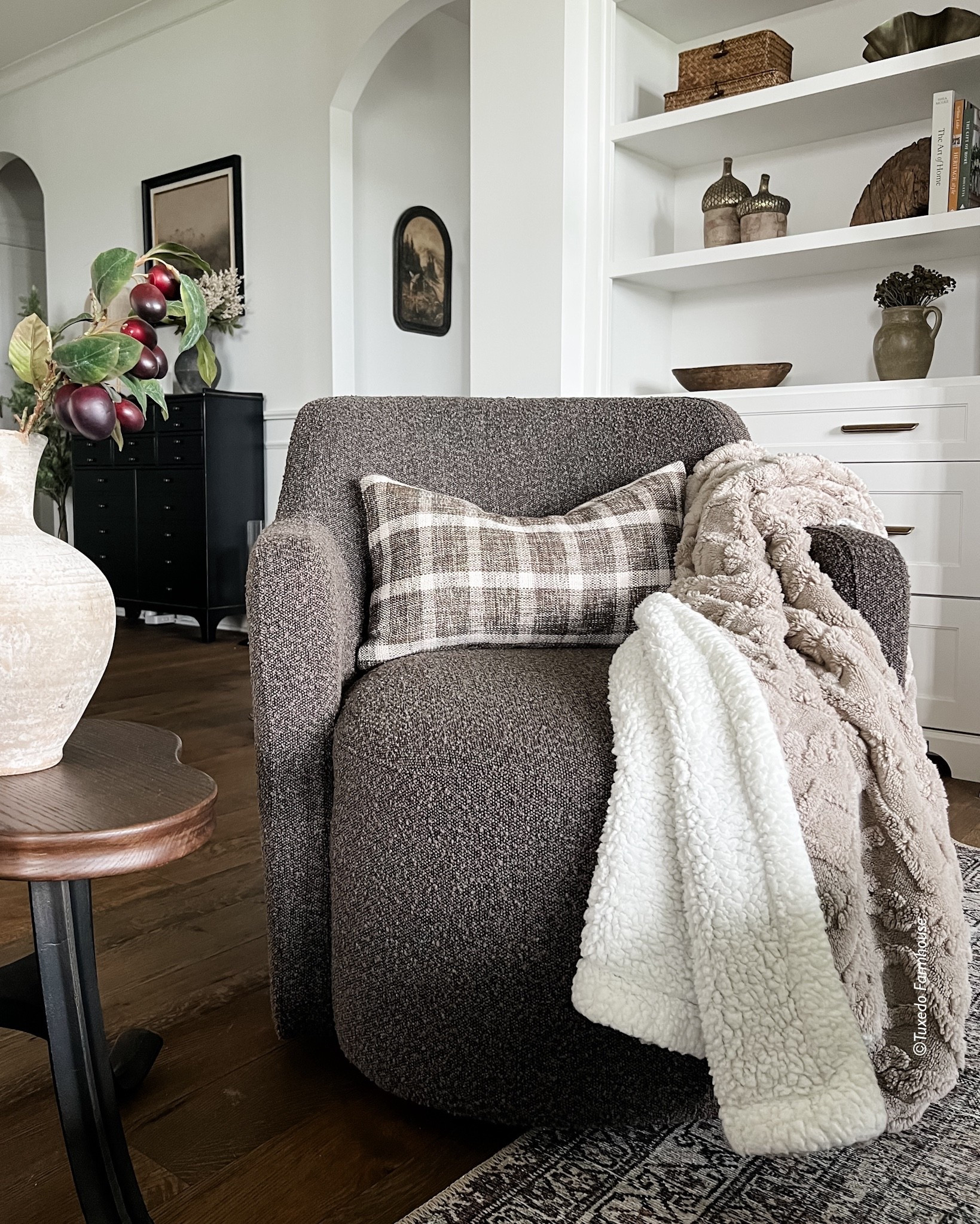 This is the coziest little throw blanket. It’s the one I grab first. It is sooo soft, the perfect weight and I love that it’s double-sided. Only $20 and lots of colors.

If you’ve been eyeing this swivel chair, it’s  on sale for $210!

#LTKHome #LTKFindsUnder50 #LTKSeasonal