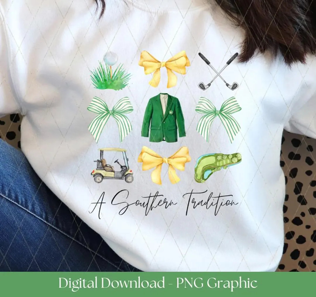 Masters Inspired T-shirt Graphic - Digital Download - Etsy | Etsy (US)