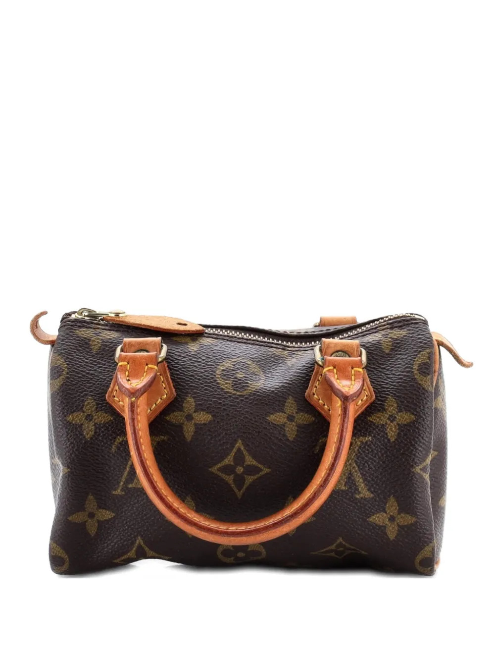 Louis Vuitton Pre-Owned Speedy Mini HL Handbag Monogram Canvas satchel - Brown | Farfetch Global