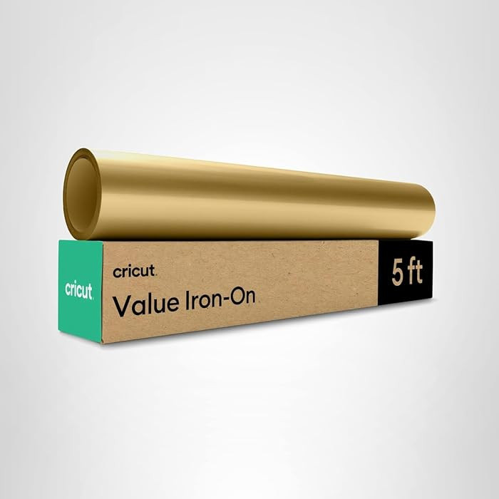 Cricut Value Iron On, Gold (12in x 5ft roll) - HTV Heat Transfer Vinyl | Amazon (US)