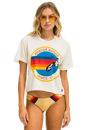SIGNATURE BOYFRIEND TEE - VINTAGE WHITE | Aviator Nation