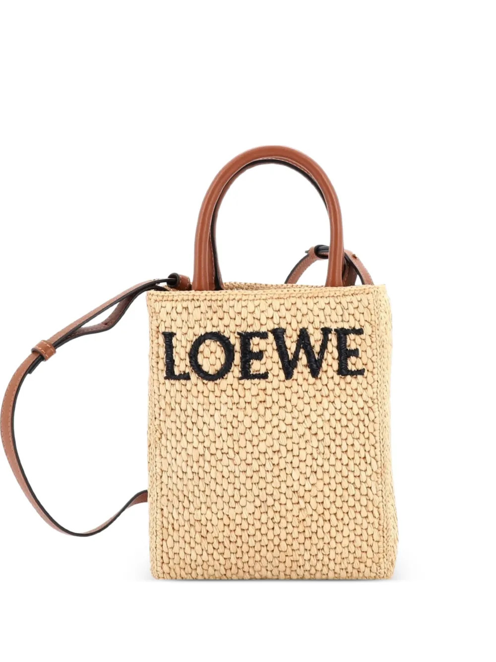 A5 Tote Raffia and Leather crossbody bag | Farfetch Global