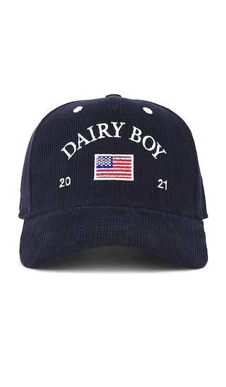 American Corduroy Trucker Hat in Navy | Revolve Clothing (Global)