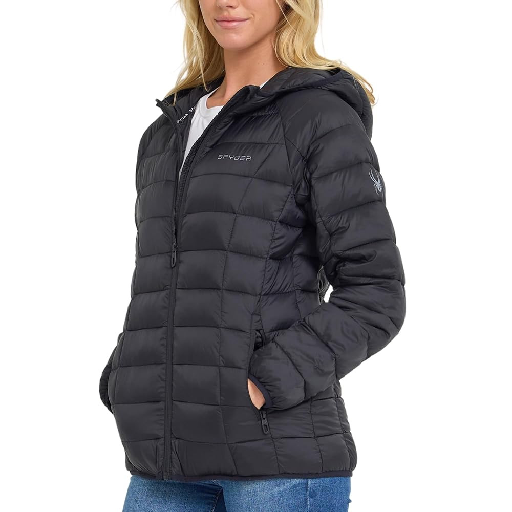 Spyder Packable Puffer Jacket Womens with Hood, Lightweight Full Zip Winter Quilted Womens Puffer... | Amazon (US)