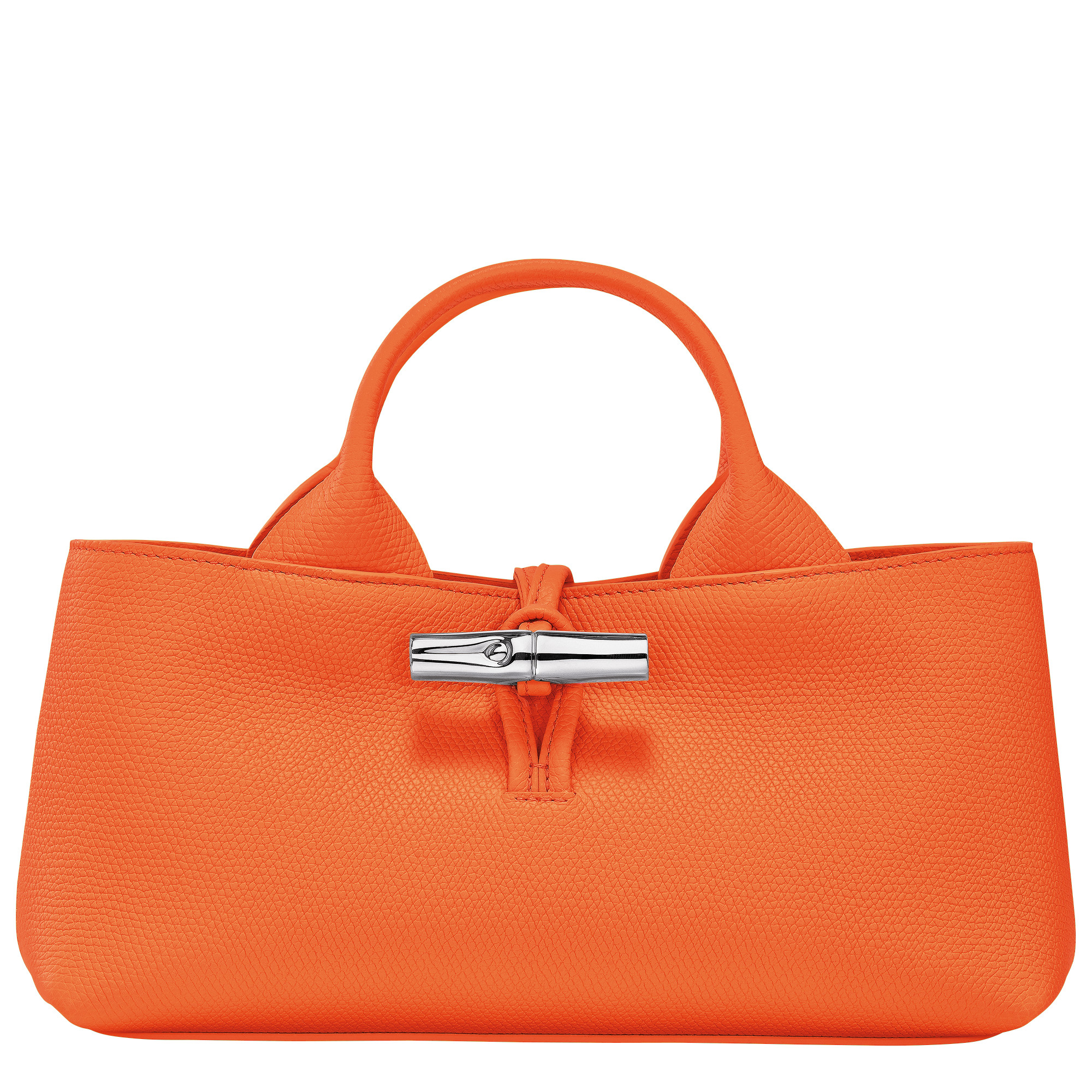 Le Roseau S Handbag Orange - Leather | Longchamp US | Longchamp