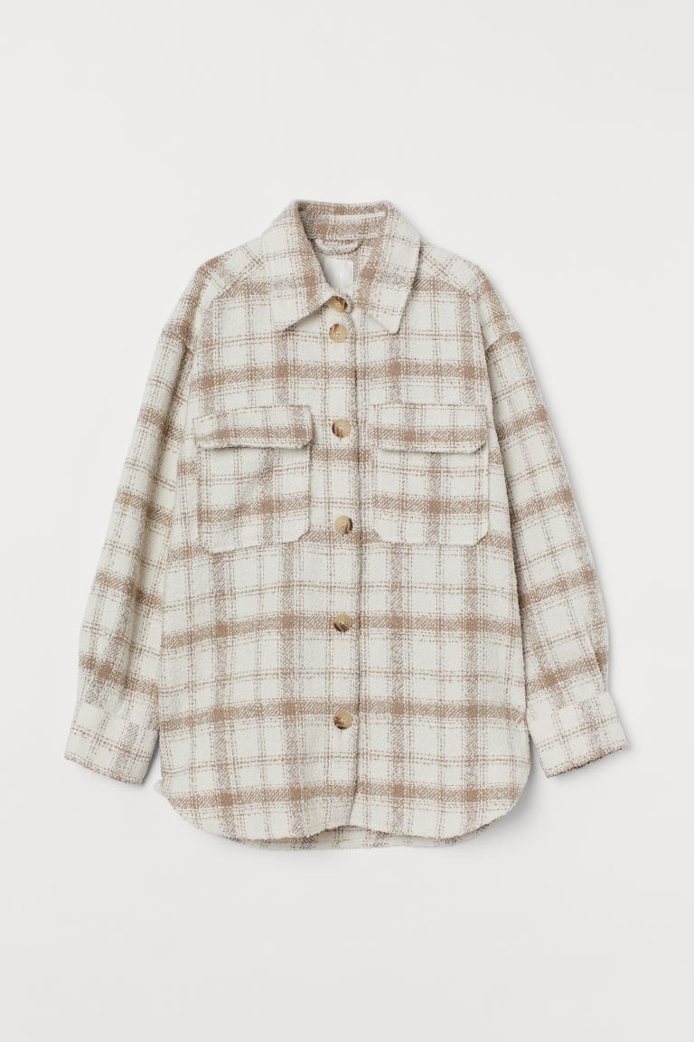 Checked shirt jacket | H&M (UK, MY, IN, SG, PH, TW, HK)