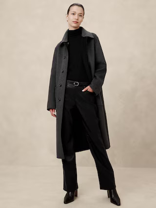 Mid-Rise Bootcut Vegan Leather Pant | Banana Republic Factory