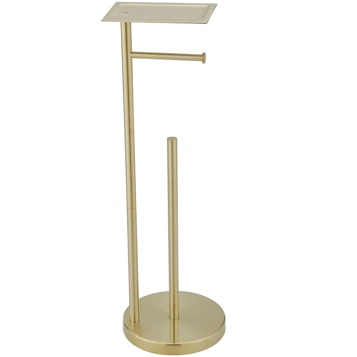 Bathroom Free Standing Toilet Paper Holder with Heavy Weighted Base, Anti-Tip Stable Design & Ant... | Wayfair North America